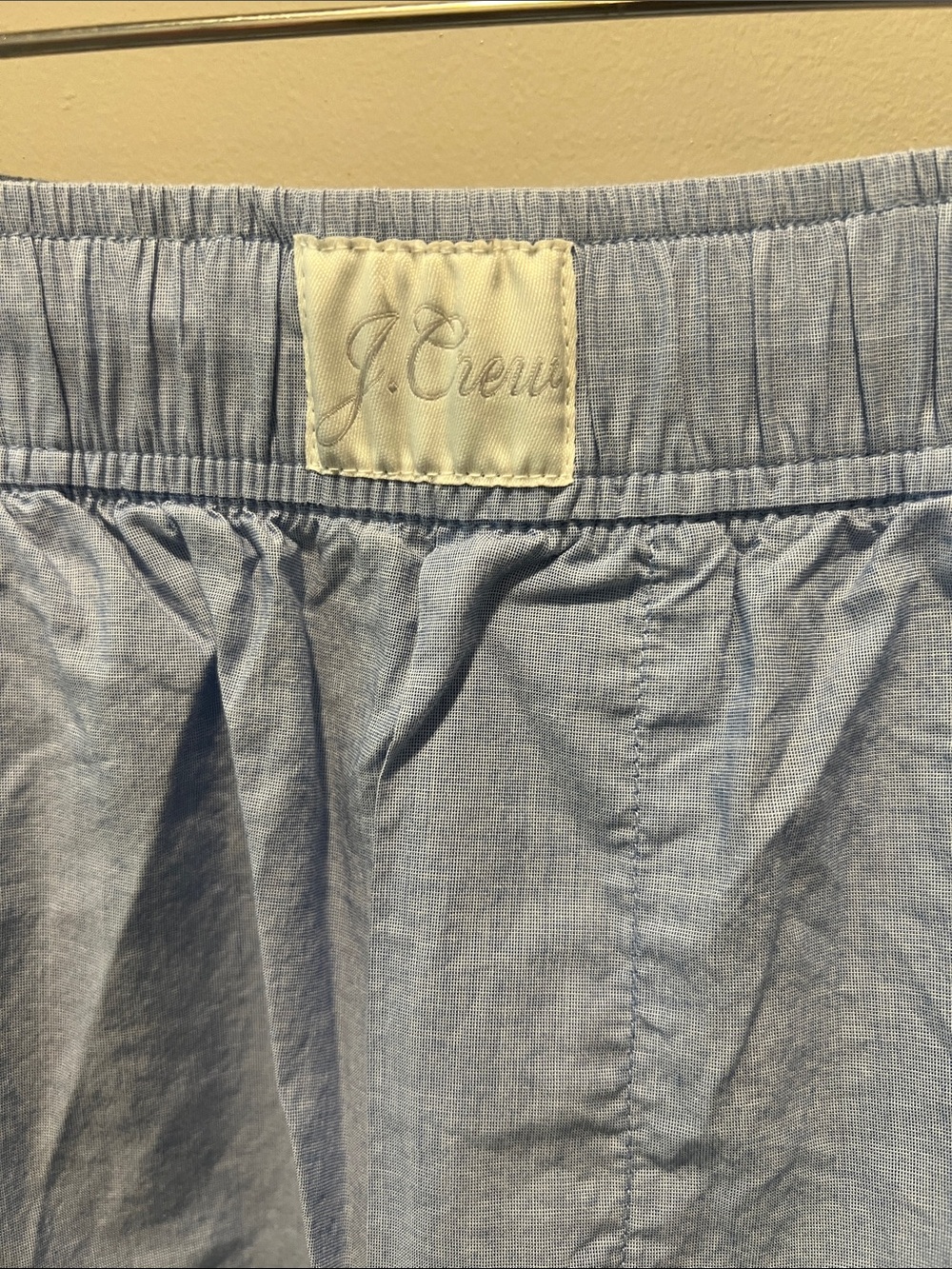 J. Crew Pale Blue Wide-Leg Cotton Pants - Picture 3 of 9